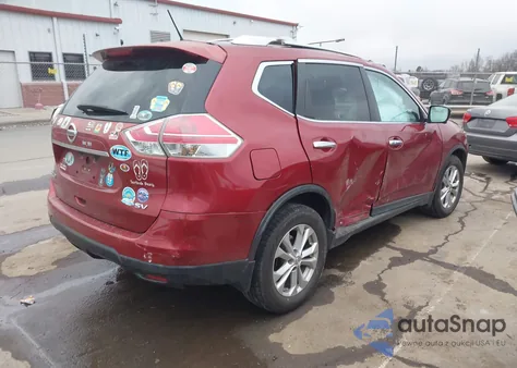 2015 Nissan Rogue Sv z USA, uszkodzony, nr VIN KNMAT2MT3FP571171